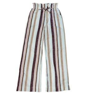 Abercrombie and Fitch Striped Paperbag Waist Pants size xxs
